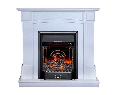 Электроочаг MAJESTIC-S LUX BL LT RS(MBB) (обрамление ANDREA R STD/EUG WT F-513