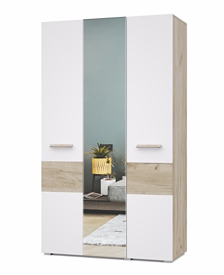 Шкаф Виора 3-х створчатый с зеркалом В31 (2100*1200*520)