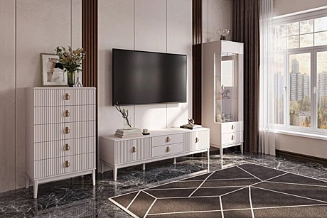 Гостиная модульная «Фарго» Льняной