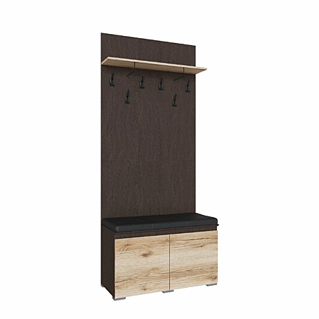 Прихожая Плейона тумба с вешалкой (90*412*2116)