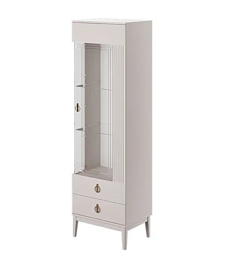 Шкаф с витриной 1-дверный Правый Фарго (600*2000*440)