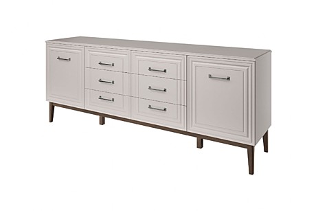 Гориция NEW - Комод 6 ящиков + 2 двери (1980*772*458)