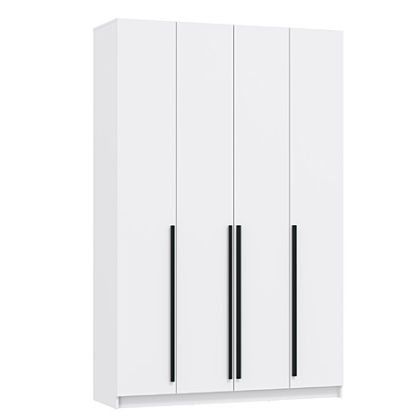 Шкаф для одежды 67.16 Брандо белый  (4-х дв.) (2150*1600*526)