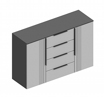 Комод 2-ств с 4 ящ Вита (1400*450*930)