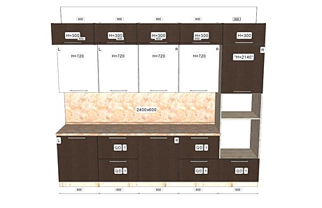 Кухня МЕБЕЛЬКОМПЛЕКТ (3000 мм)
