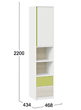 Шкаф комбинированный «Сканди (2200*434*468)